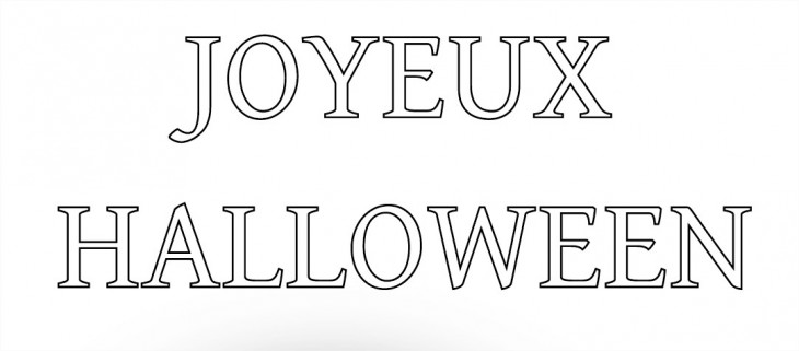 Coloriage Joyeux Halloween