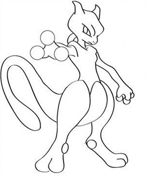 Coloriage Mewtwo