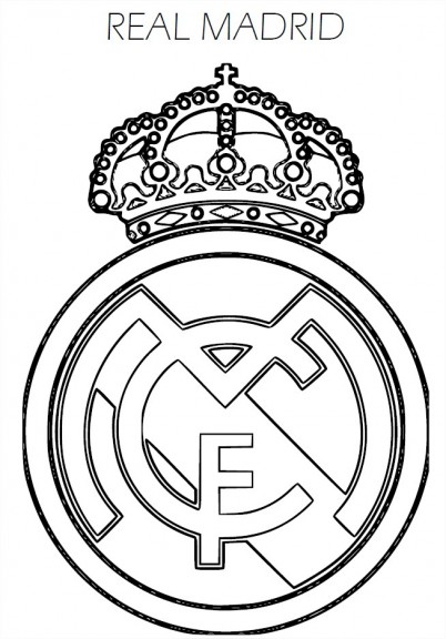 Real Madrid coloring page