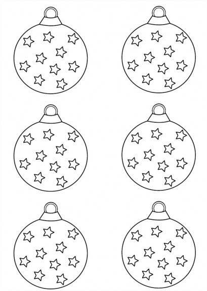 Coloriage boules de noel