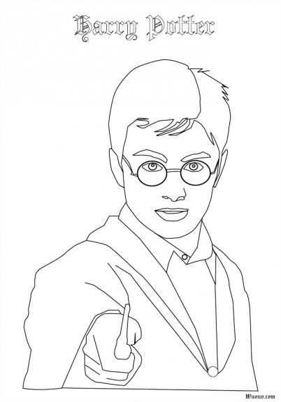 colorear harry potter