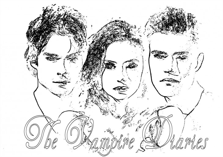 Vampire Diaries Coloring Page