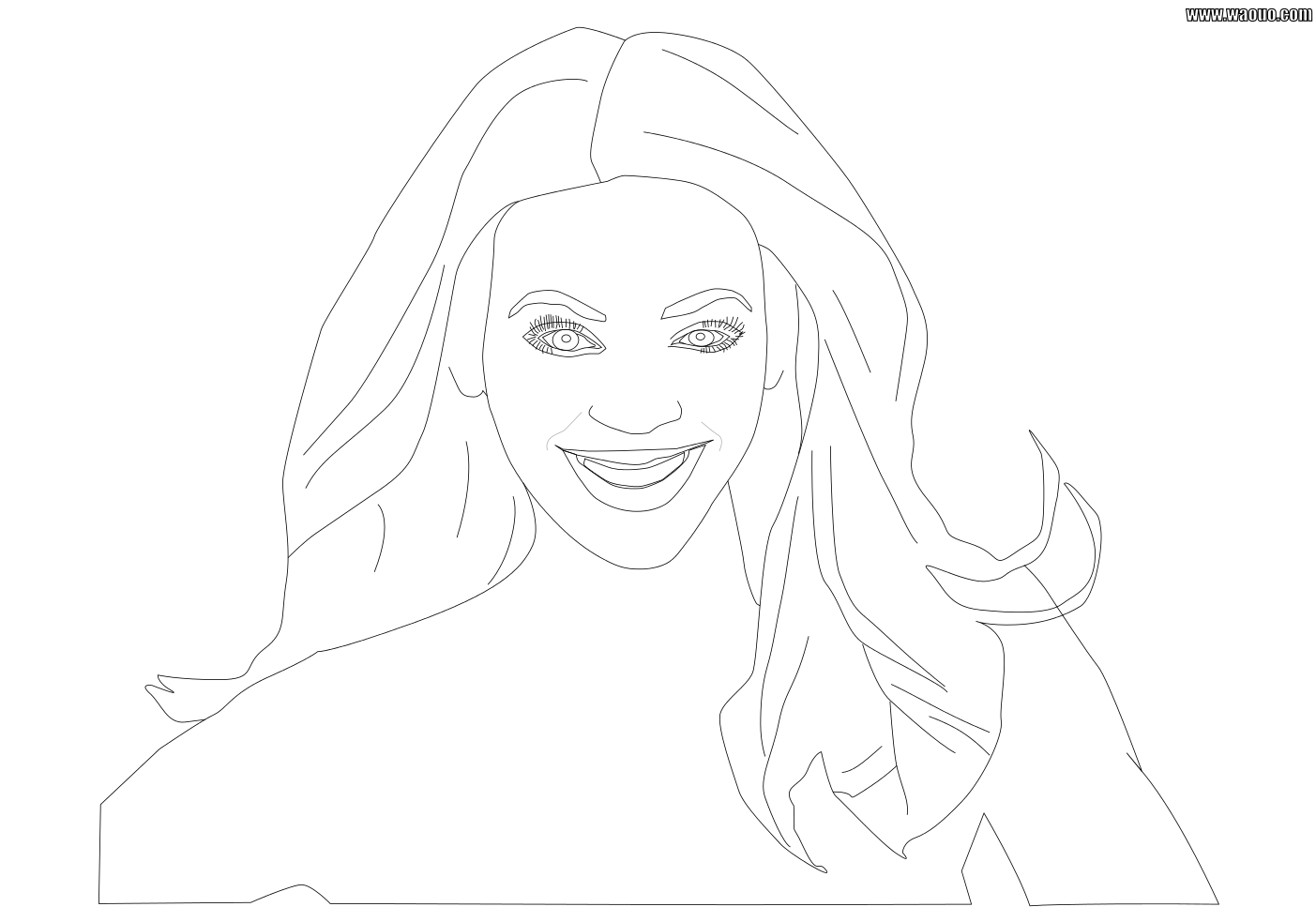 Beyoncé: Beyoncé coloring page to print and color