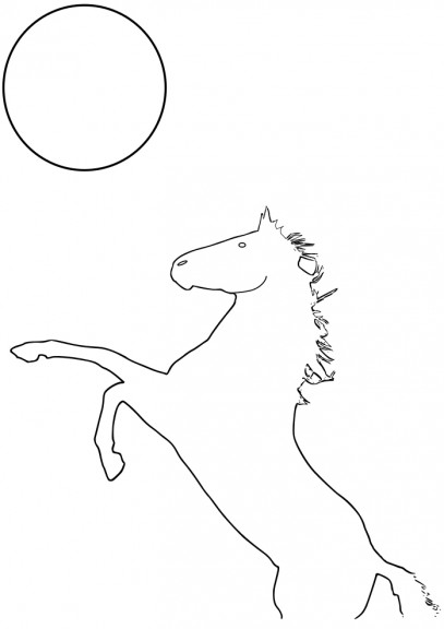 Horse coloring page