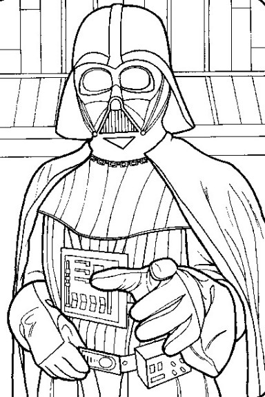 Darth Vader coloring page