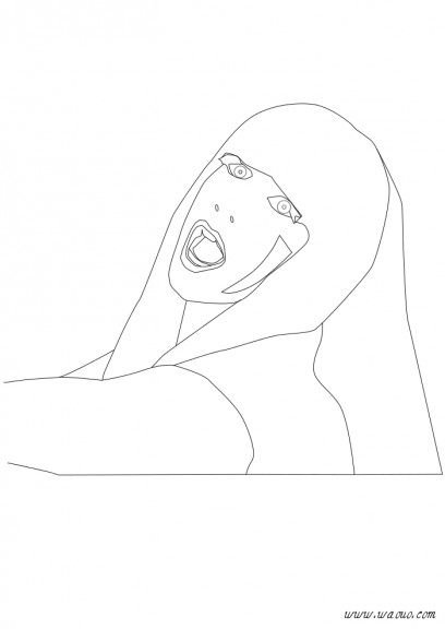 Lady Gaga coloring page