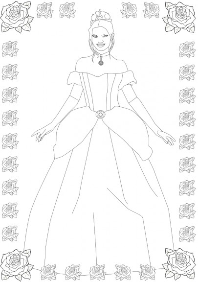 Coloriage Princesse