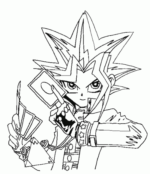 Yu-Gi-Oh coloring page