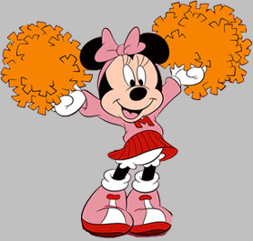 Minnie Mouse Pom Pom Girl