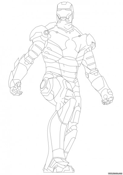 Dibujo de Iron Man 2 para colorear