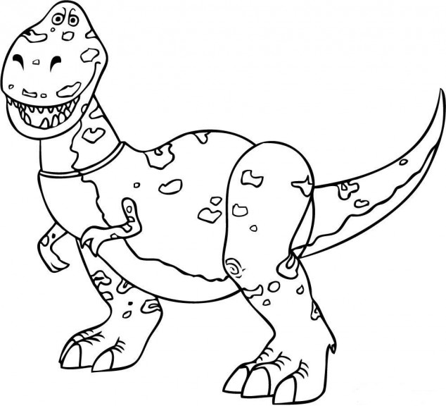 Toy Story Rex Coloring Page