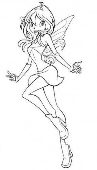 Bloom coloring page