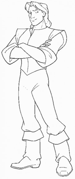 Coloriage John Smith Disney