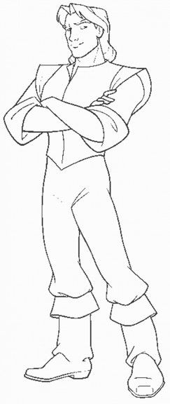 John Smith Disney Coloring Page