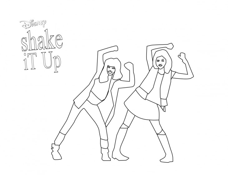 Ausmalseite „Shake It Up“.