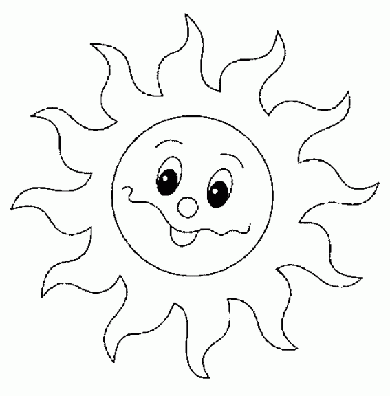 太陽のぬりえ