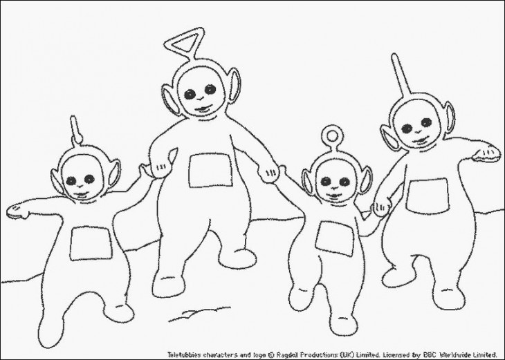 Teletubbies coloring page