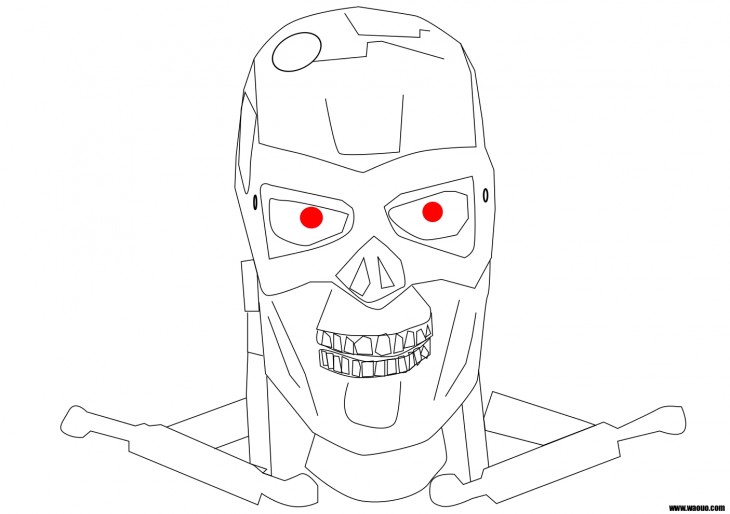 Terminator coloring page