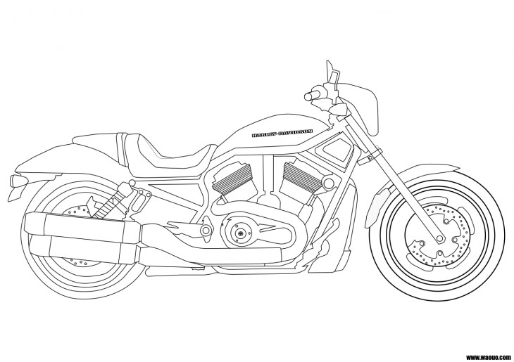 Harley Davidson coloriage