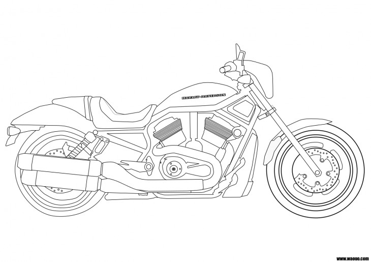 Colorir Harley Davidson