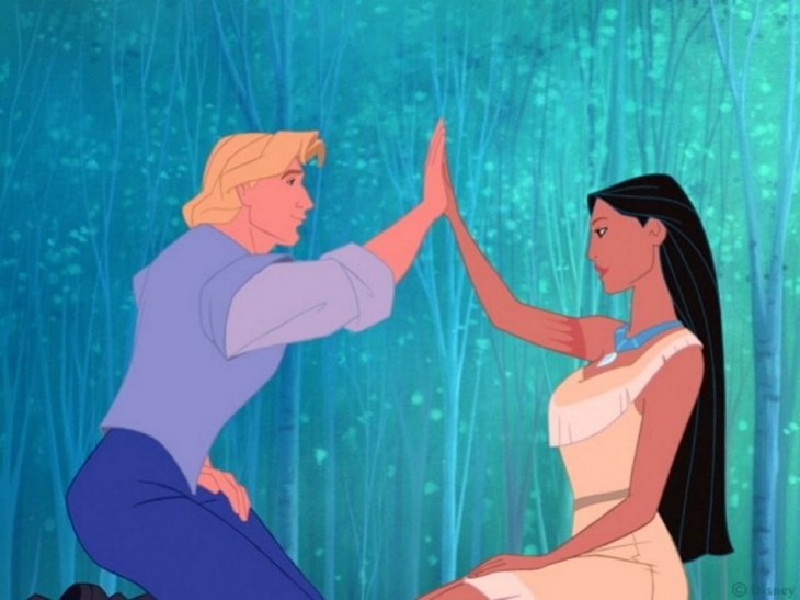 John Smith et Pocahontas