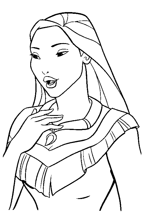 Pocahontas coloriage