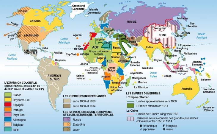 Carte du monde pays