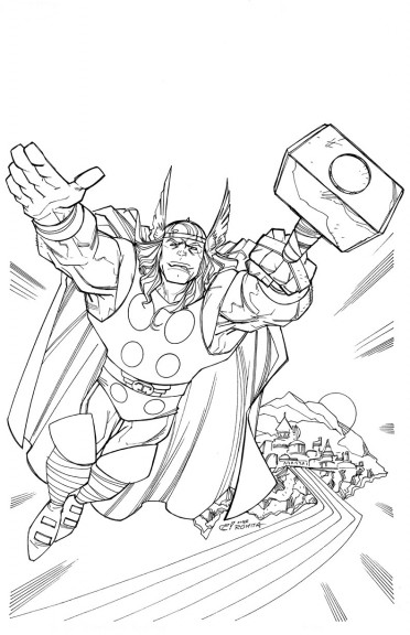 Dibujo de Thor para colorear