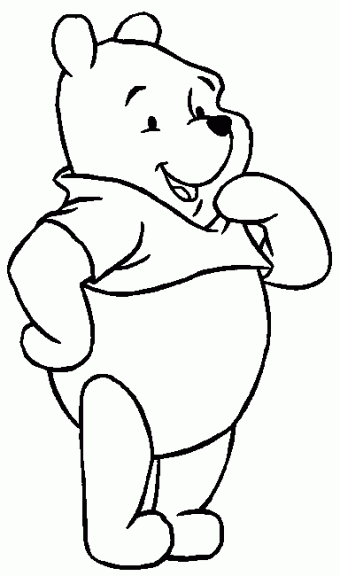 Dibujo de Winnie Pooh para colorear