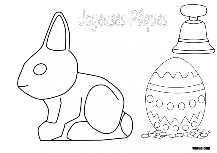 Easter bunny coloring