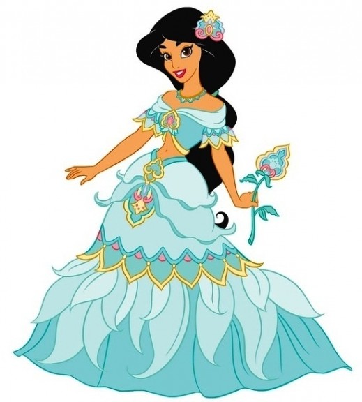 El vestido de Jasmine en Aladdin