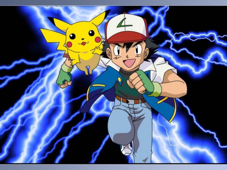 Ash- und Pikachu-Hintergrundbild