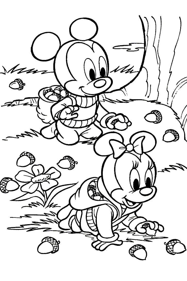 Coloriage Disney-mickey (Coloriages Disney) - jeu pour fille