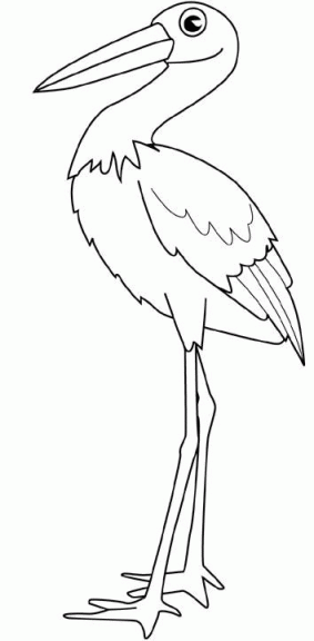 Coloriage cigogne