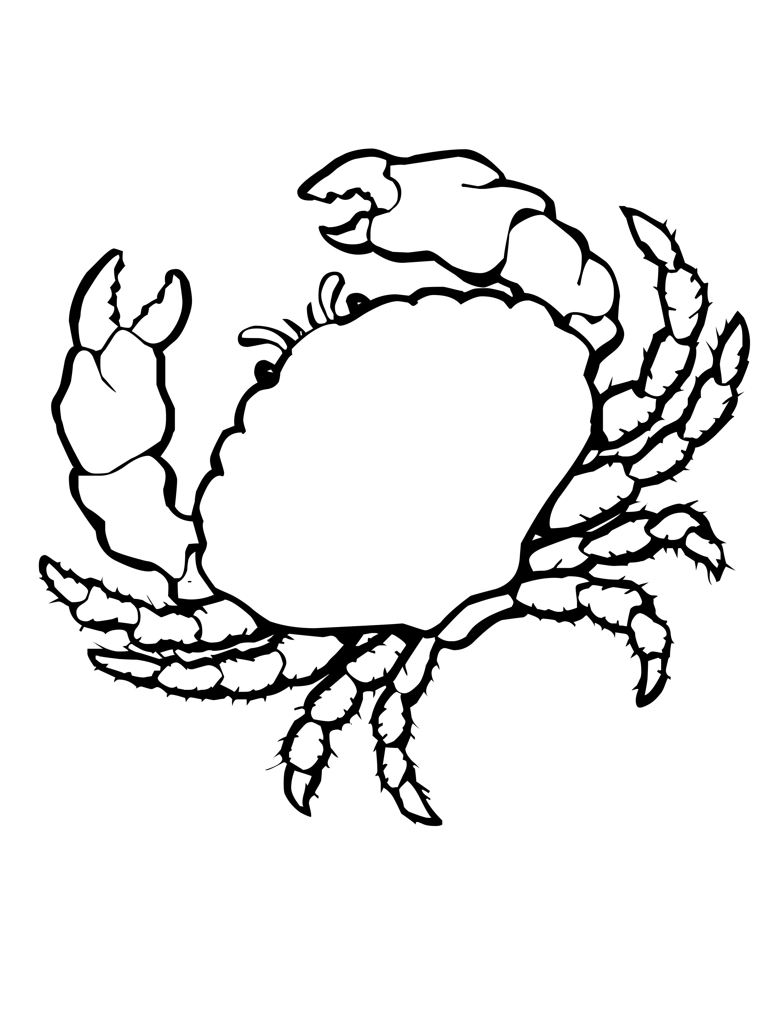 Dessin Crabe A Imprimer Crabe Coloriage De Crabe A Imprimer | Images ...