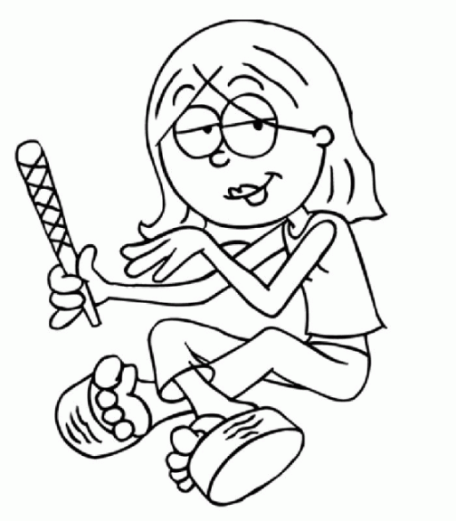 Lizzie McGuire coloring page