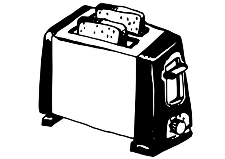 Coloring toaster