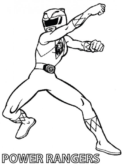 Power Rangers coloring page