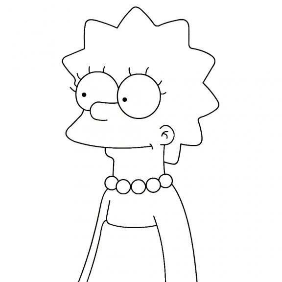 Zeichnung Lisa Simpson