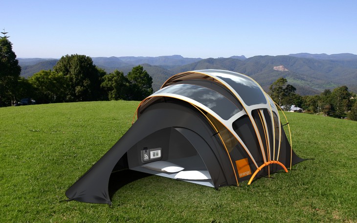 Tente de camping moderne