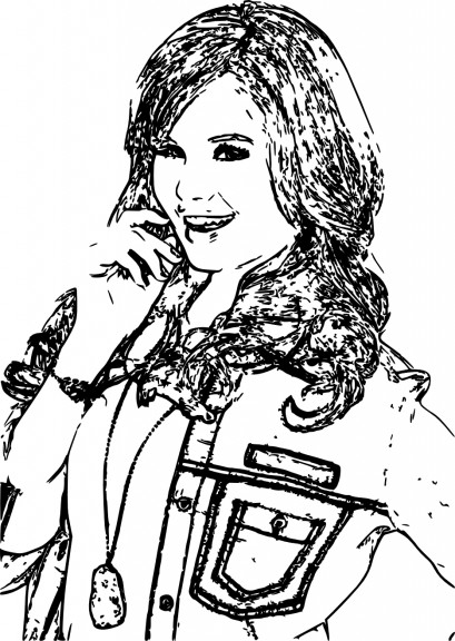 Debby Ryan Jessie Coloring Page