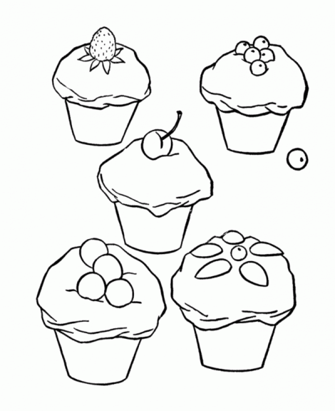 Coloriage muffins