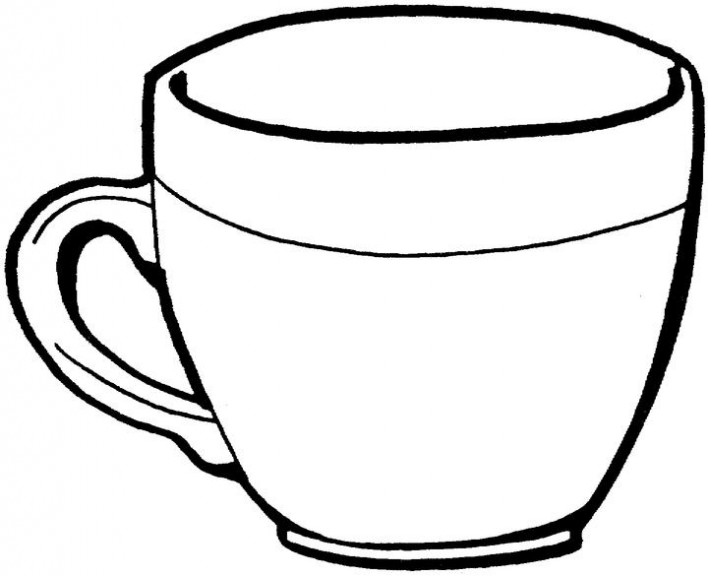 Coloriage tasse de thé 