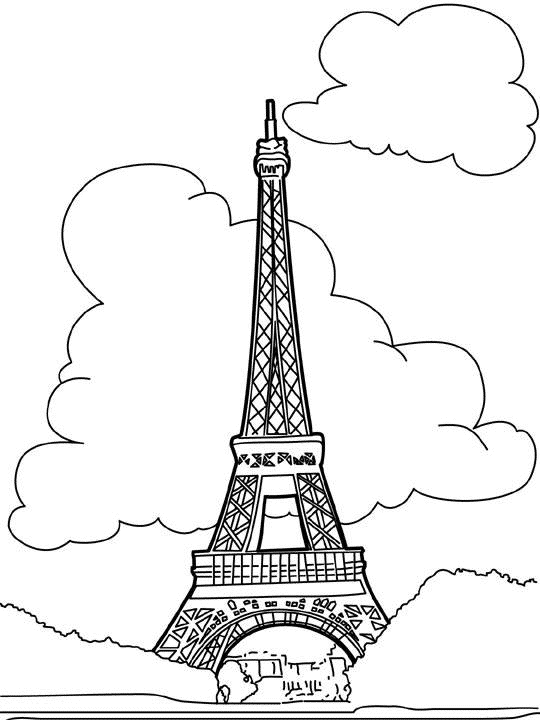 Coloriage Tour Eiffel