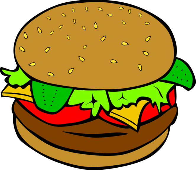 Cartoon hamburger