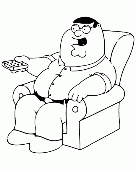 Peter Family Guy Coloring Page