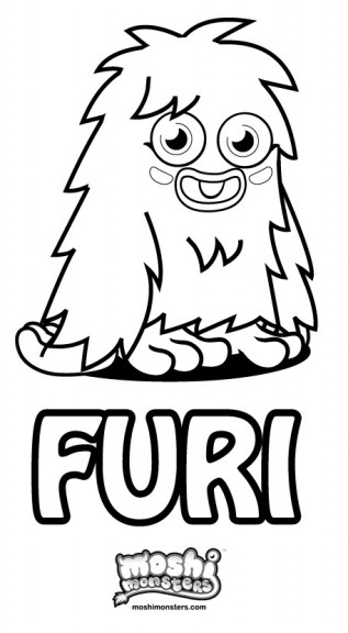 Coloring Furi Moshi Monsters