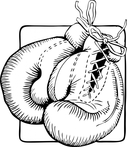 Coloriage gants de boxe