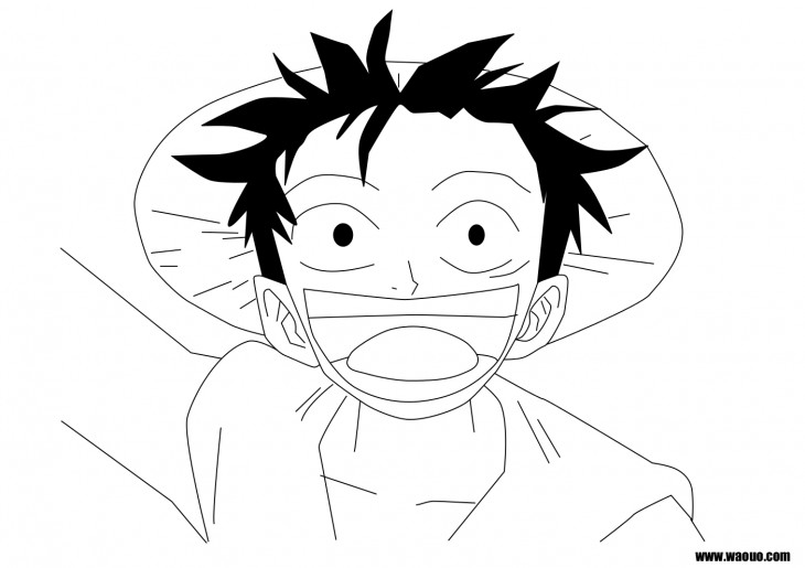 Luffy coloring page