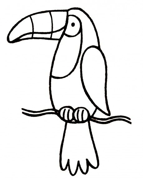 Toucan coloring page